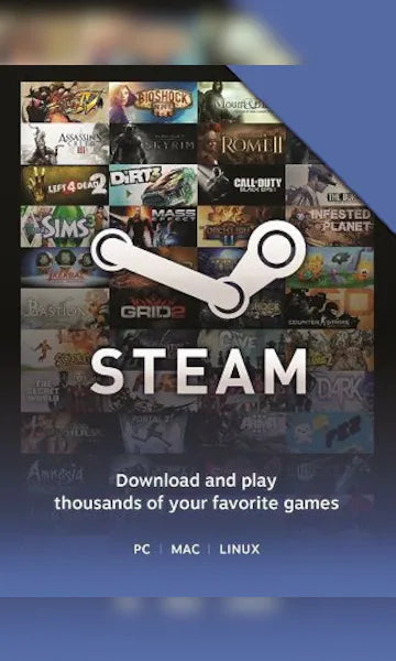 Steam Wallet Card €10 EU Activation Code