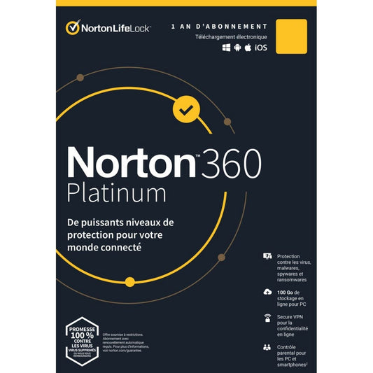 Norton 360 Platinum EU Key (1 Year / 20 Devices) + 100 GB Cloud Storage